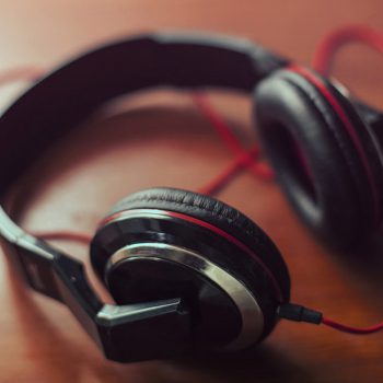 Red headphone